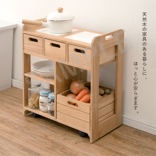 キッチンワゴン MUD-6410 | 家具インテリアの卸・仕入れドロップシッピングサイト 通販アシスト