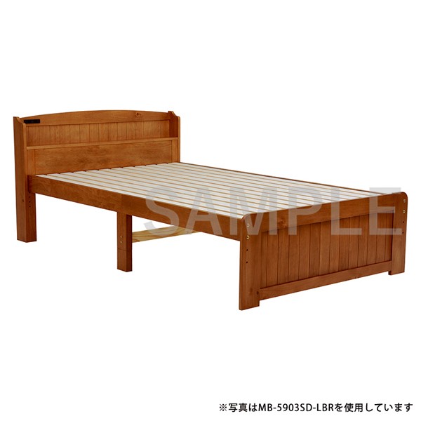 セミシングルショートベッド ライトブラウン Mb 5905sss Lbr 家具インテリアの卸 仕入れドロップシッピングサイト 通販アシスト